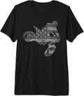 Motocross Dirt Bike Enduro American Flag Shirts