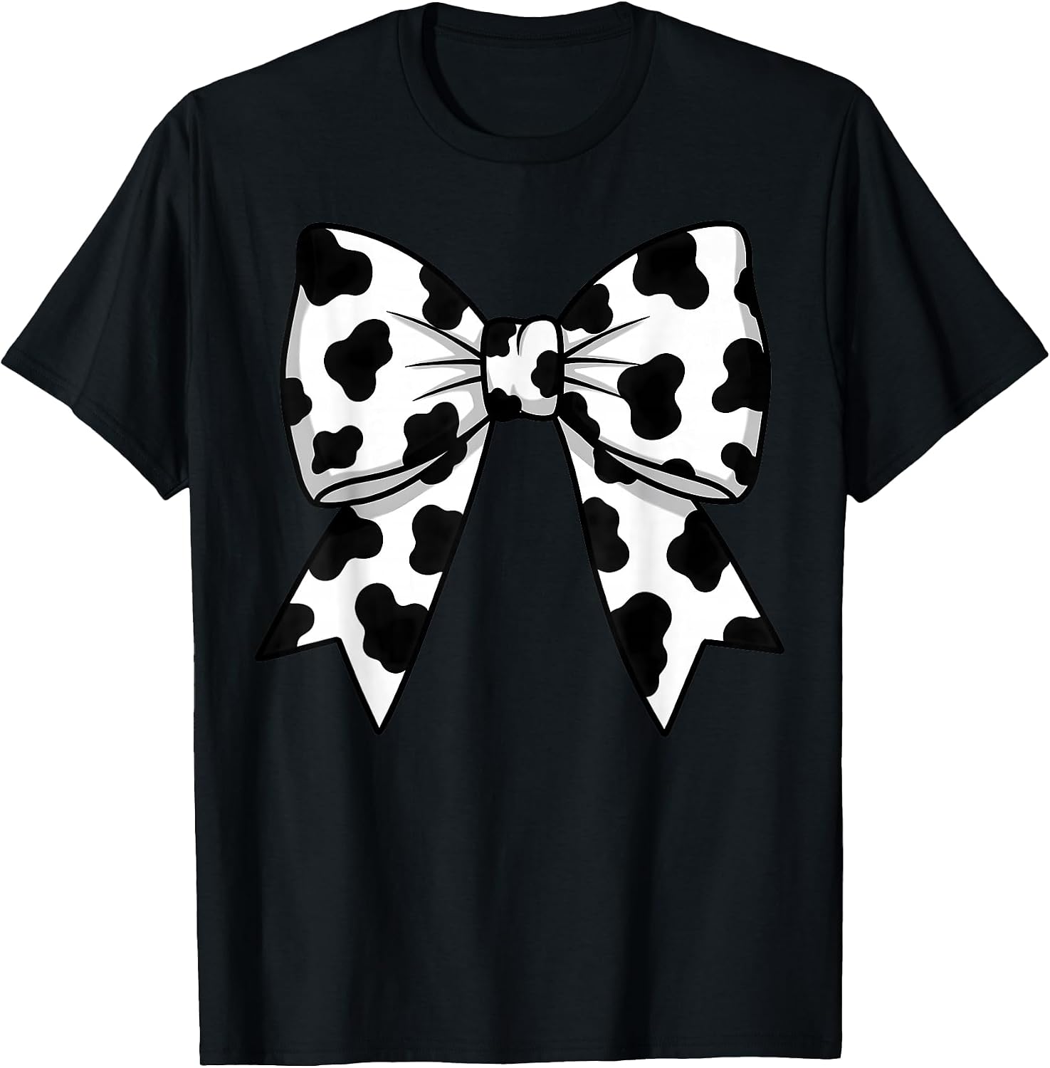 Cute Cow print Coquette Bow Cow Pattern Tees