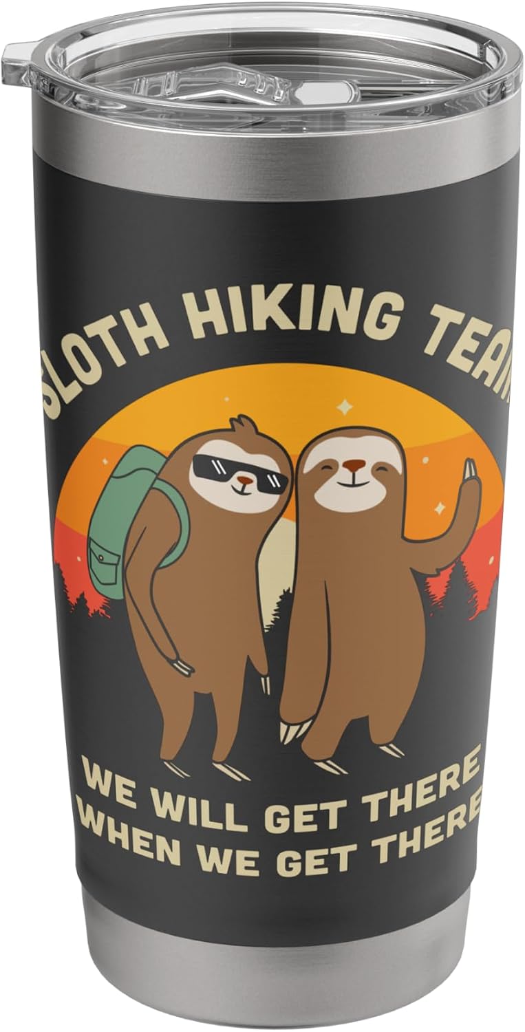 Funny Sloth Hiking Tee Shirts
