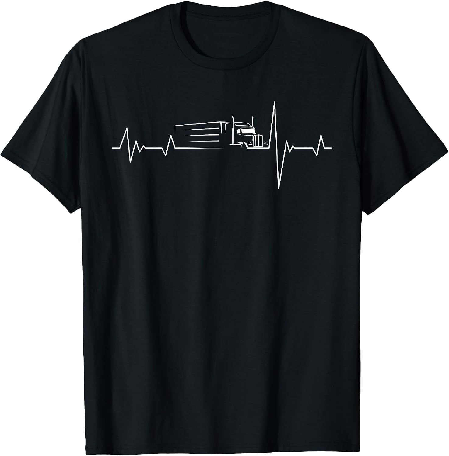 Trucker heartbeat semi-trailer gift idea