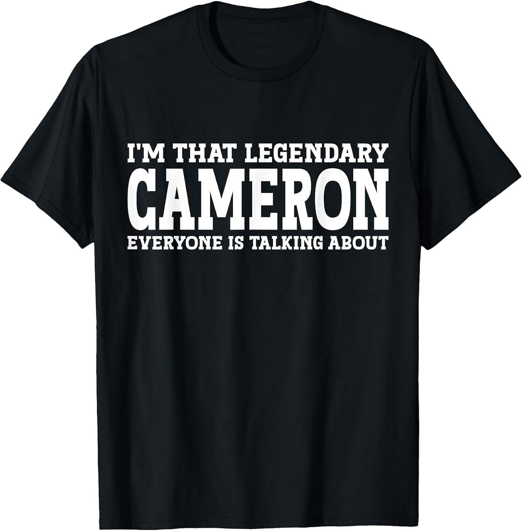 Cameron Gifts Cameron Tee Men Name Birthday Gifts