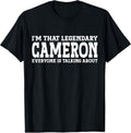 Cameron Gifts Cameron Tee Men Name Birthday Gifts