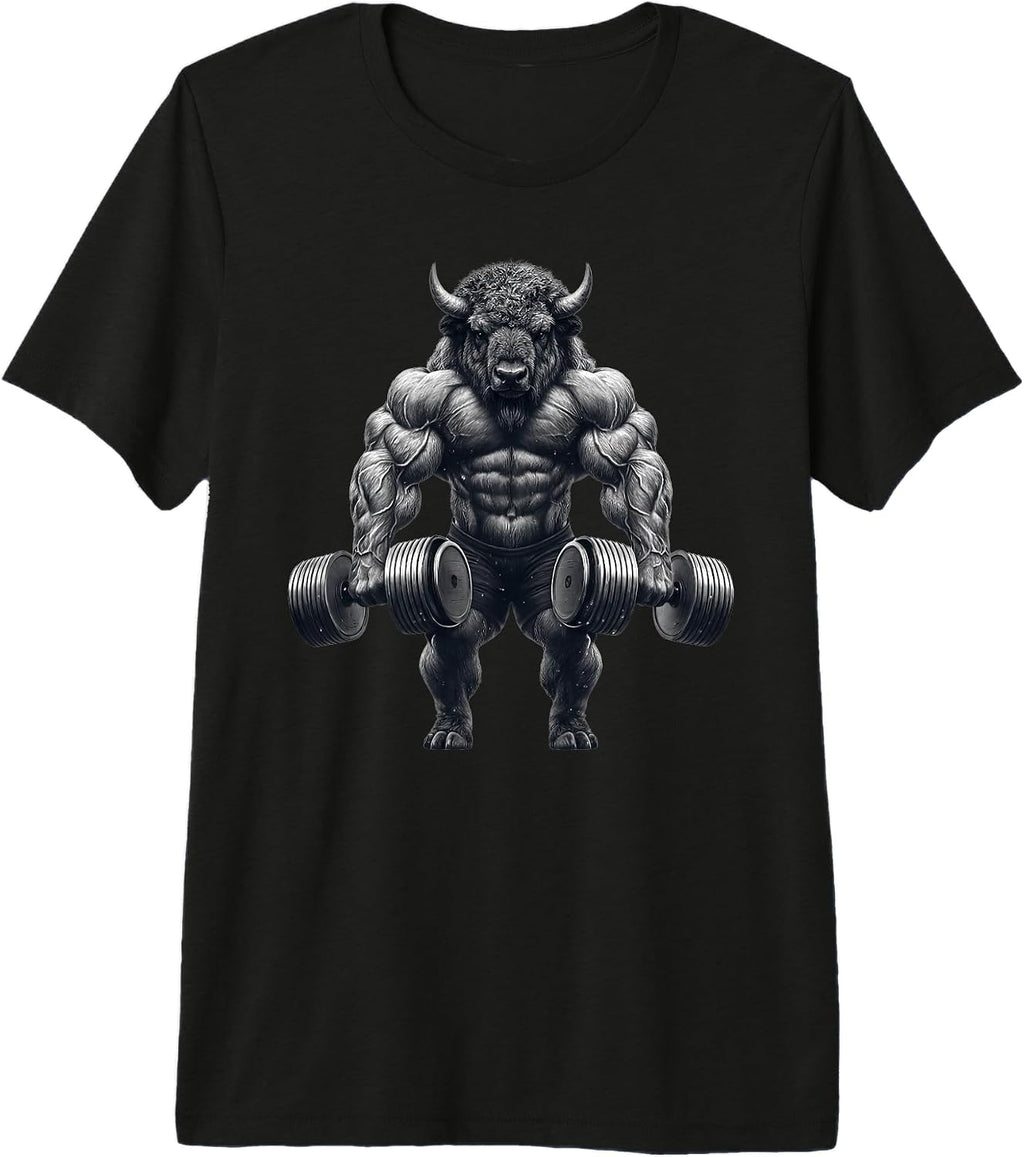 Bison Powerlifting Weightlifting Gym Apparel