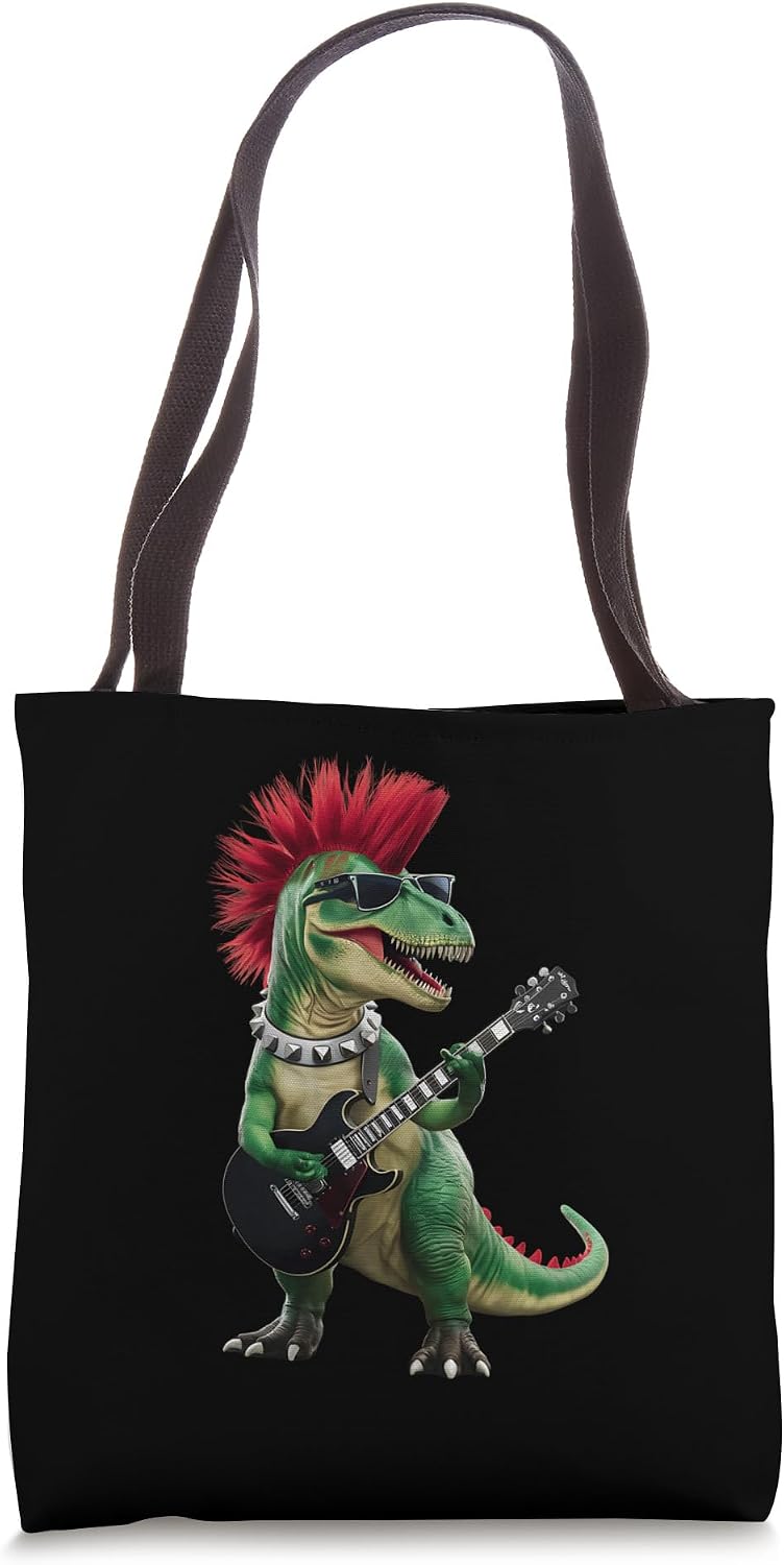 Kids Rock n Roll Tshirts Cute Punk Dinosaur