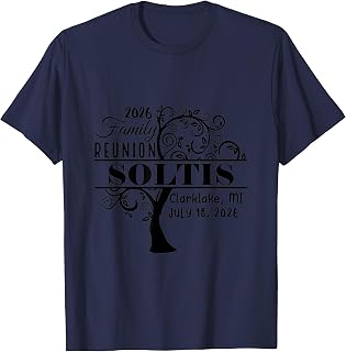 Soltis Family Reunion 2026 Text No Box T-Shirt