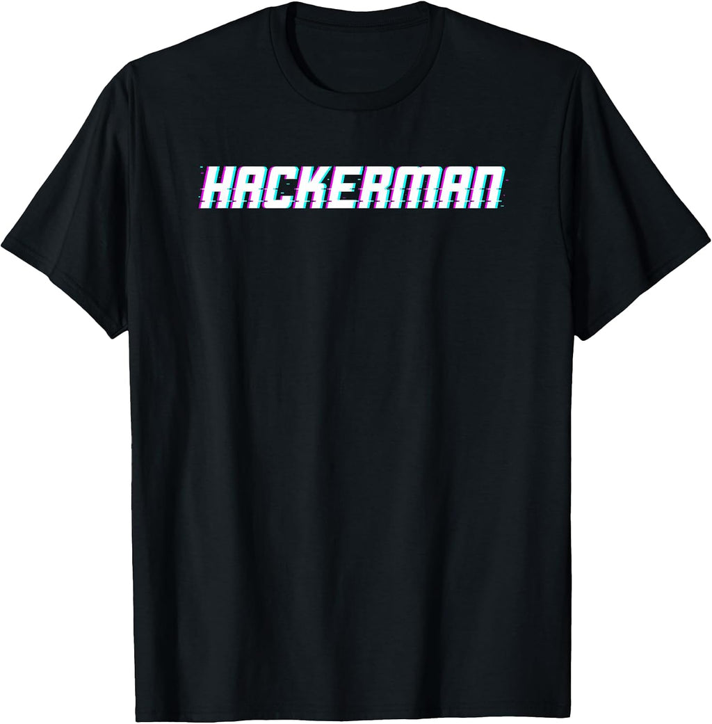 Hackerman Funny Shirt for Hackers White Hat