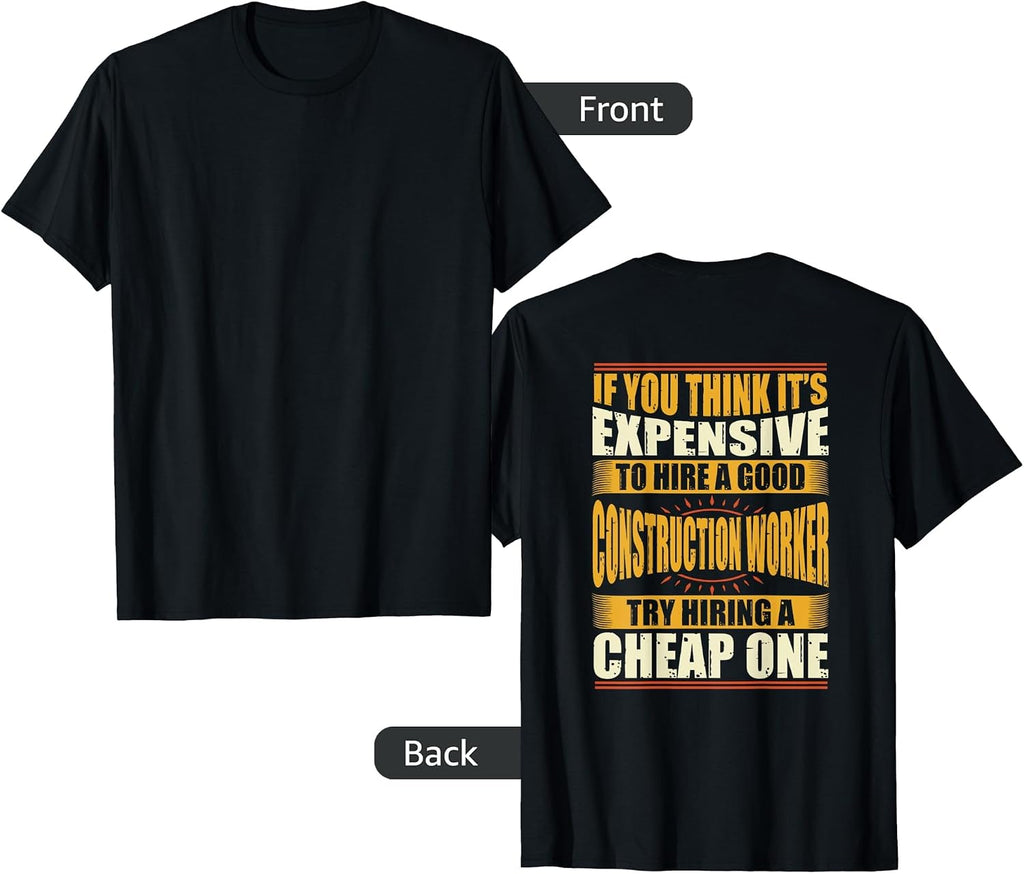Mens Womens Funny Construction Worker Shirts Foreman TShirt