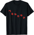 Minimalist Lucky Ladybug Cute Lady Bug Graphic Nature Lovers T-Shirt