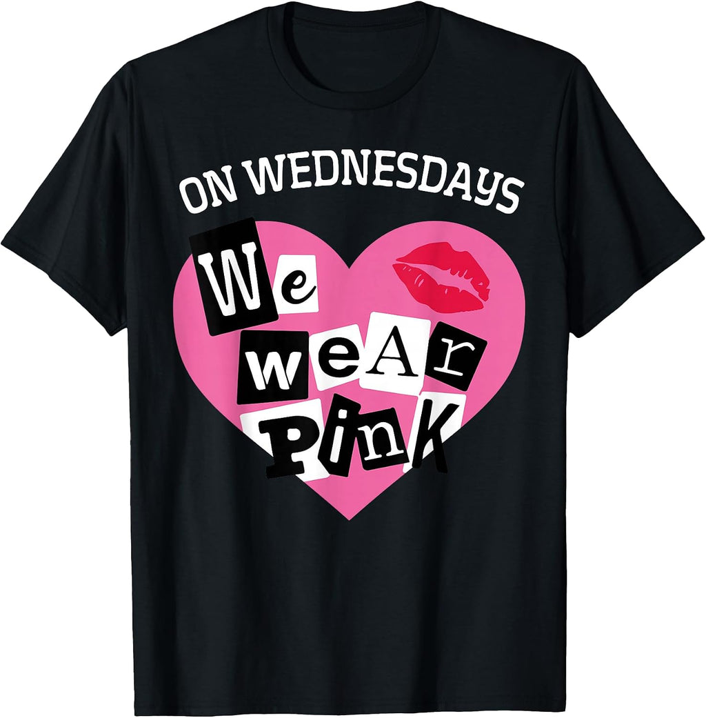 Funny On Wednesday We Wear Pink Tee Shirt