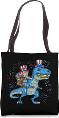 4th Of July Dinosaur T Rex Sloth Trump Flag