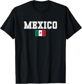 Mexican Flag for Men Women Bandera Mexicana Mexico T-Shirt