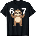 67 Six Seven Meme Funny Sloth Apparel