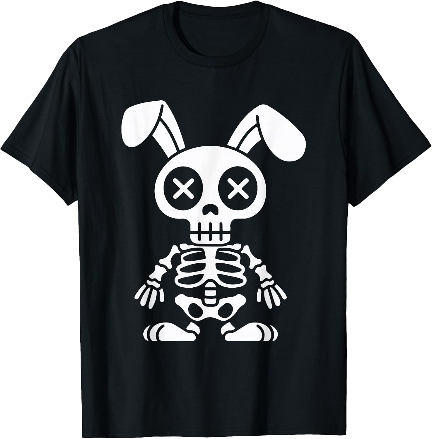 Twisted Dark Humor Skeleton Bunny Easter