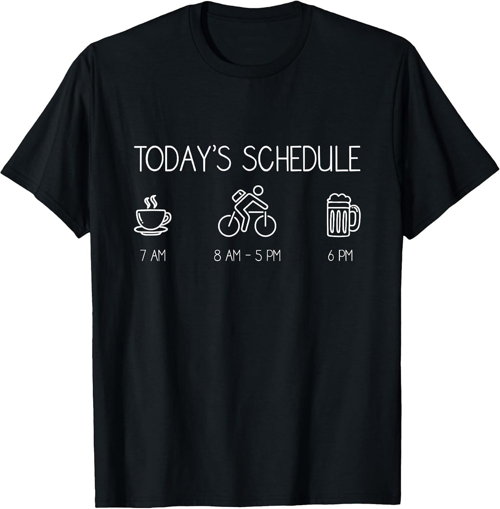 Funny Coffee Mountain Biking Beer Shirt Gift