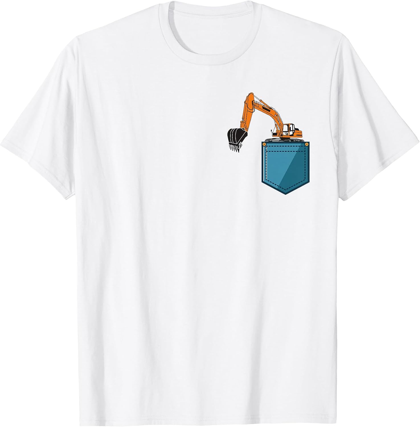 Construction Excavator Shirt for Boys Girls Men and Women T-Shirt