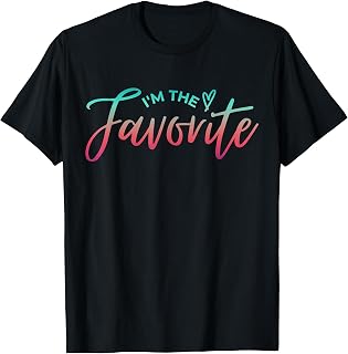 Favorite Son Daughter Its Official Dad Mom's Favorite Child T-Shirt