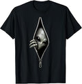Alien UFO Optical Illusion Realistic Zipper Extraterrestrial T-Shirt