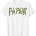 Papaw Camo Camouflage Father's Day Grandfather T-Shirt