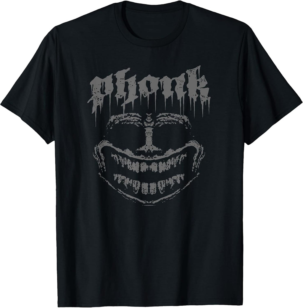 PHONK Music EDM Scary Troll face Meme Sigma phonk T-Shirt