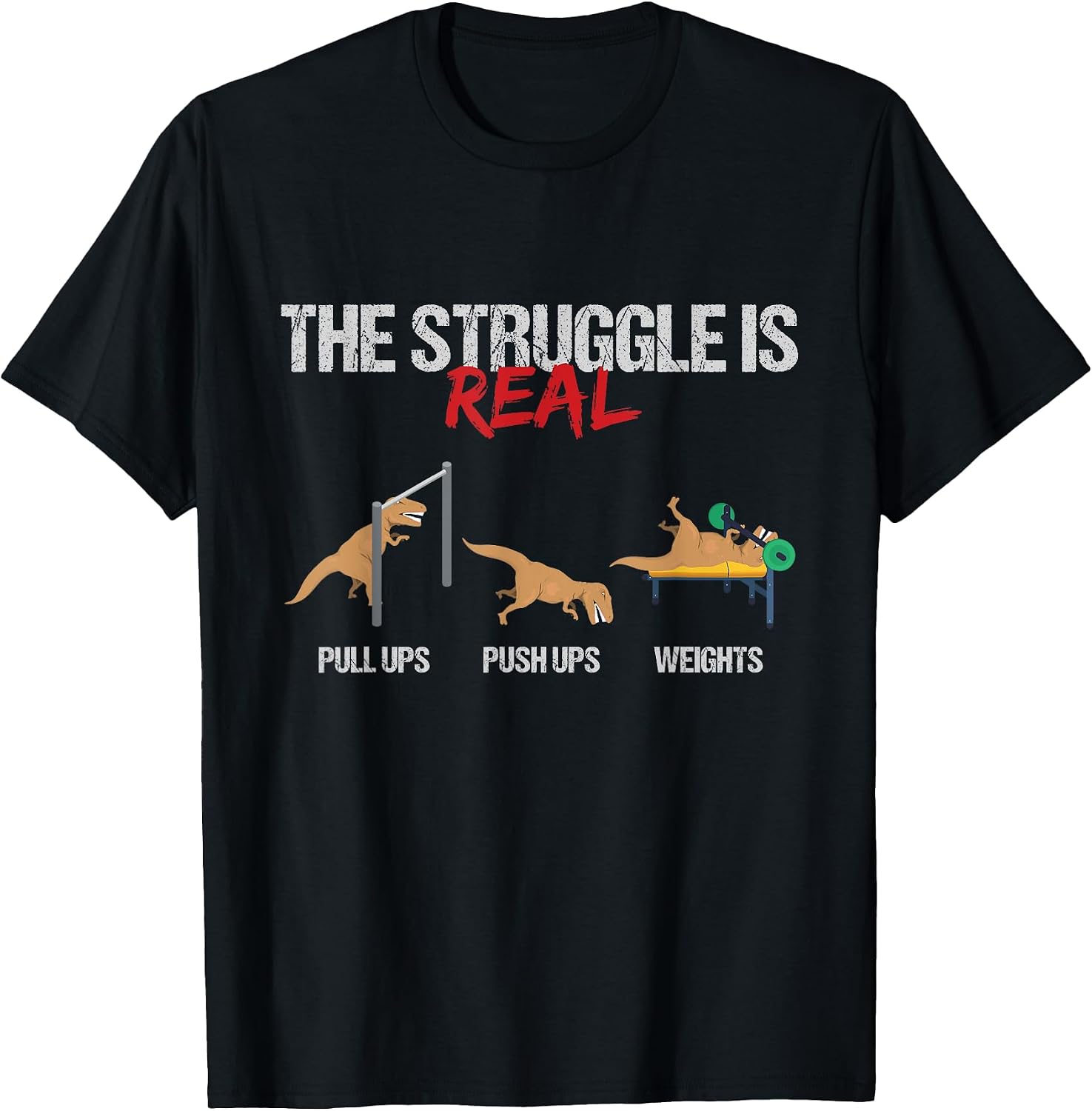 T-Rex Dinosaur - Workout Fitness - DressedForDuty