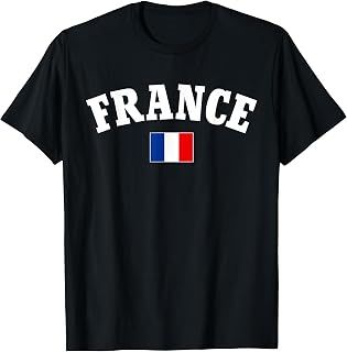 French Flag Funny Men Women Kids France T-Shirt