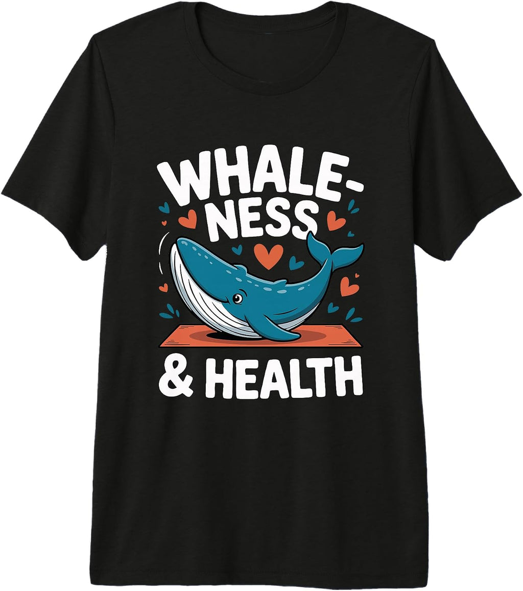 Whale Yoga Wellness Pun Ocean Mindfulness