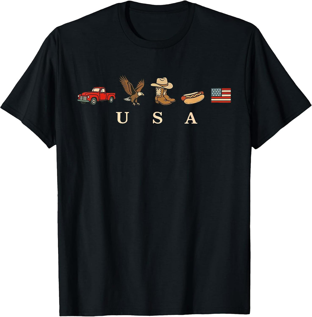 Cute 4th Of July USA Icons American Flag Patriotic