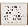 As For Me and My House Joshua 24 15 Horizontal White