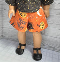 Handmade 60's Halloween Print Culottes for 18 Inch Dolls