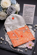 Handmade Rosary Pouch – Choose Pattern - Pocket‑Sized Catholic Gift Set
