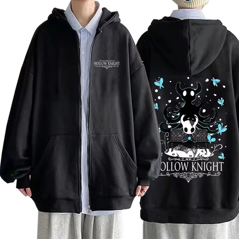 Gaming Hollow Knight Graphic Zipper Hoodie