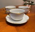 Johnson Brothers England "Chantilly" Gold 3 Cups & Saucer