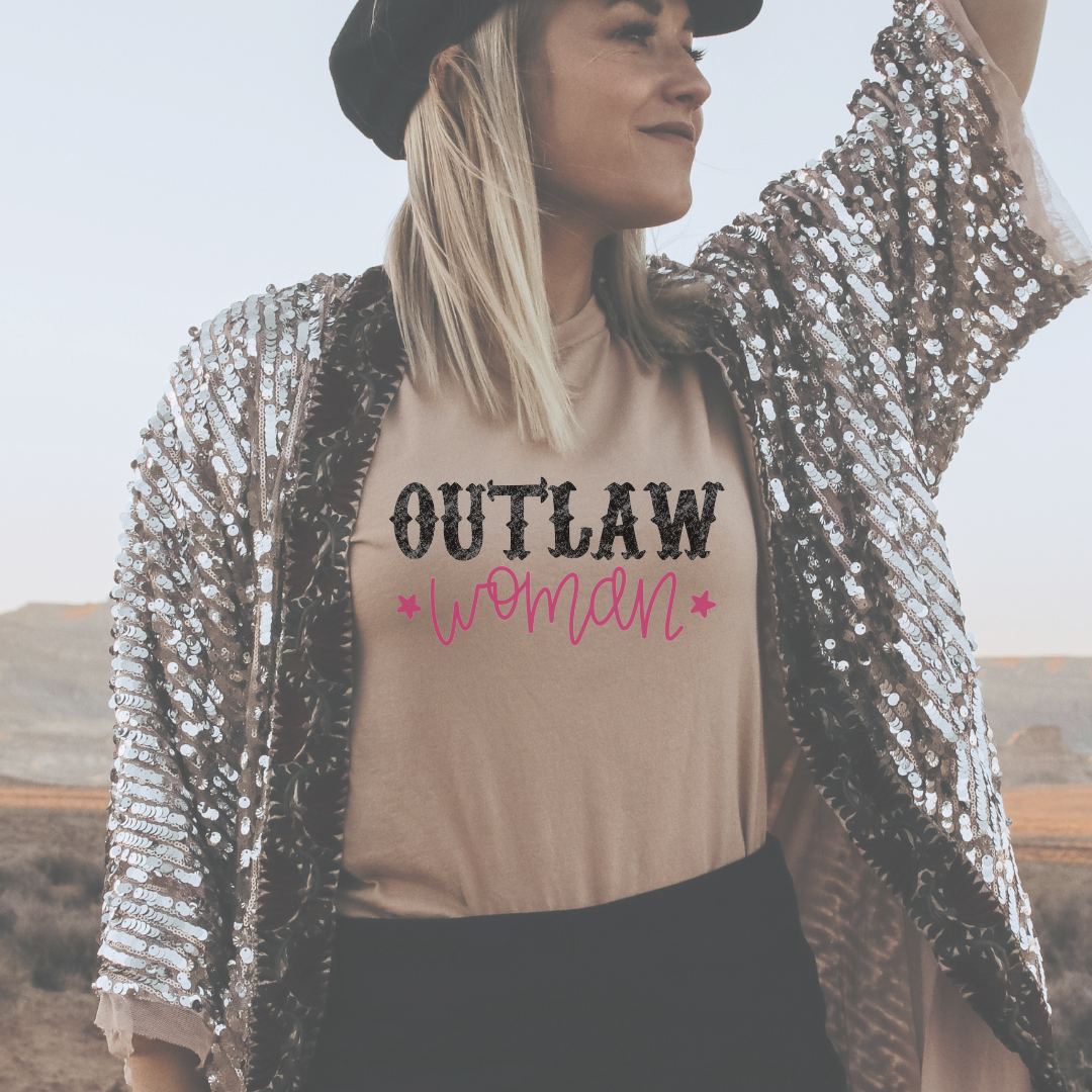 Outlaw Woman Western Country Graphic Tee