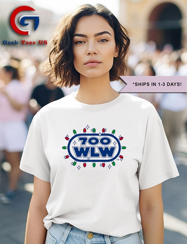 700 WLW Christmas Lights logo shirt