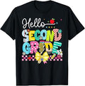 Hello Second Grade Back to School Bow Teachers Students T-Shirt
