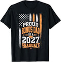 Proud Bonus Dad of A 2027 Graduate - Senior 2027 Graduation T-Shirt