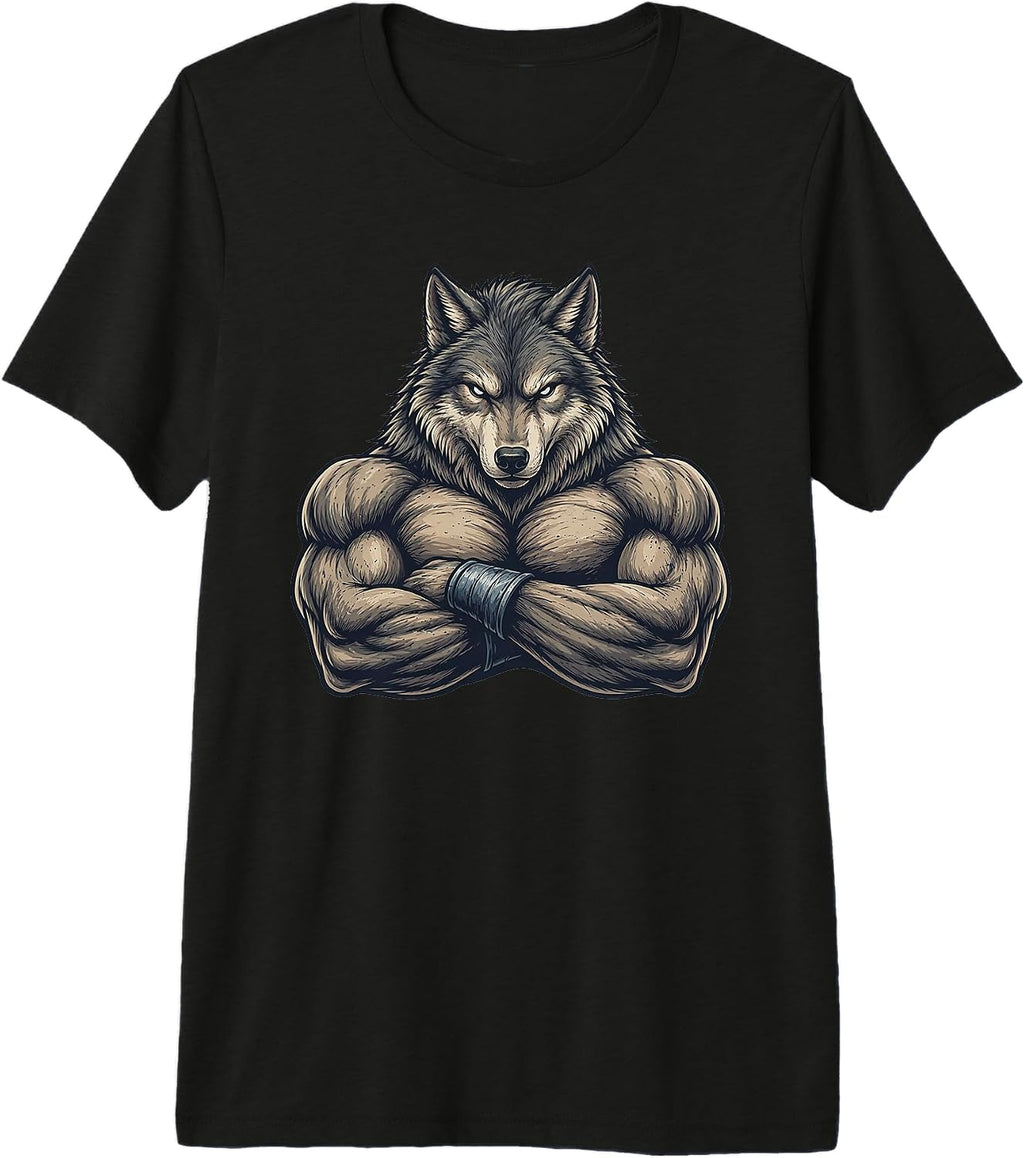 Wolf Powerlifting Weightlifting Gym Apparel