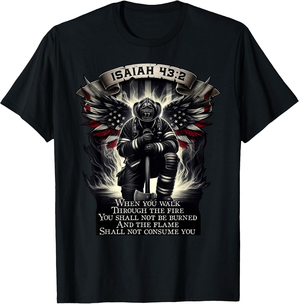 Isaiah 43 2 gifts fire fighter & fire department