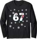 Winter 67 Funny 6 7 Teacher Shirt 67 Snowman 6 7