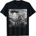 Funny Cat Shirts Men Teen Boys Graphic Tee Co