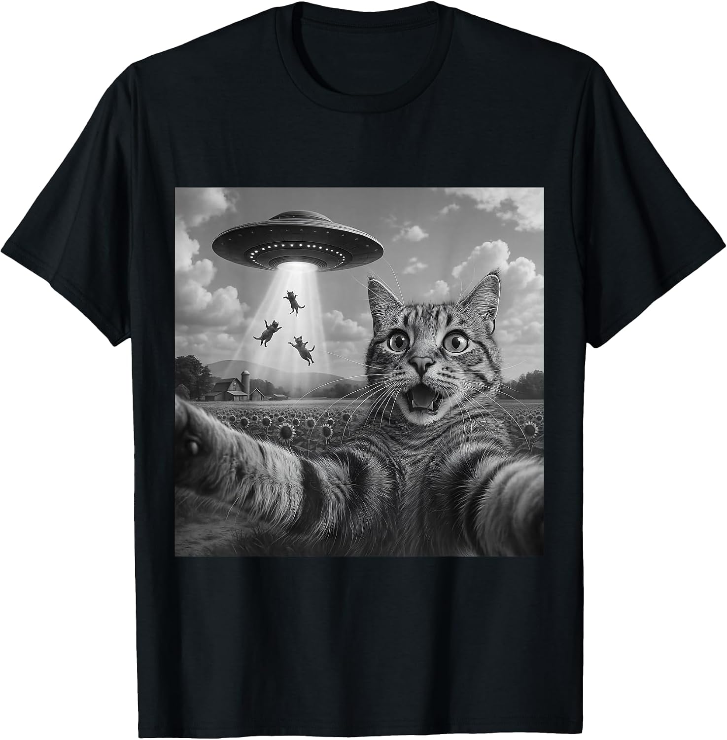 Funny Cat Shirts Men Teen Boys Graphic Tee Co