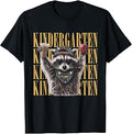 Funny Kindergarten Feral Raccoon Teacher Cute Back to School T-Shirt