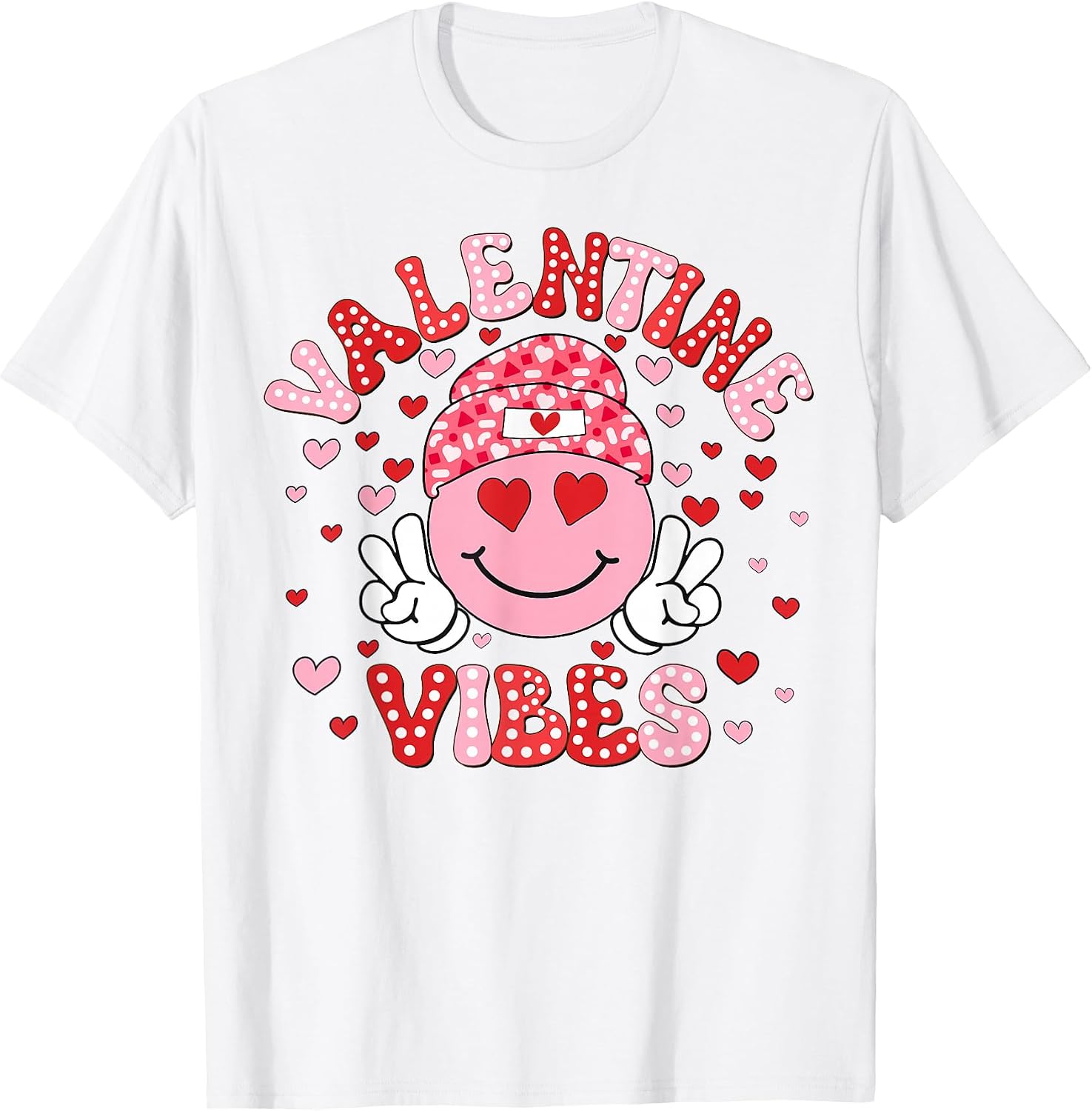 Valentine Vibes Cute Smile Face Fng Mea
