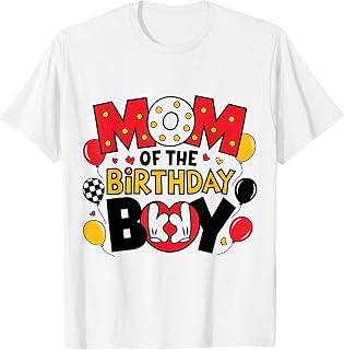 Mom of The Birthday boy Matching Family Party T-Shirt