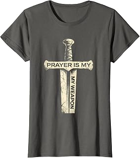 Prayer Is My Weapon Christian Faith Design T-Shirt