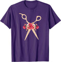 Hairstylist Cute Hairdressing Barber Floral Shirts