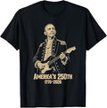 Barack Obama Playing Guitar 4th July 250th Anniversary T-Shirt