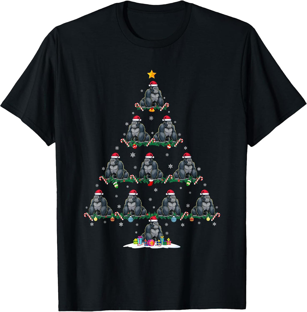Funny Xmas Tree Gorilla Lover Gifts