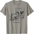 I Am Beautiful Pug Dog Mirror Reflection Meme T-Shirt