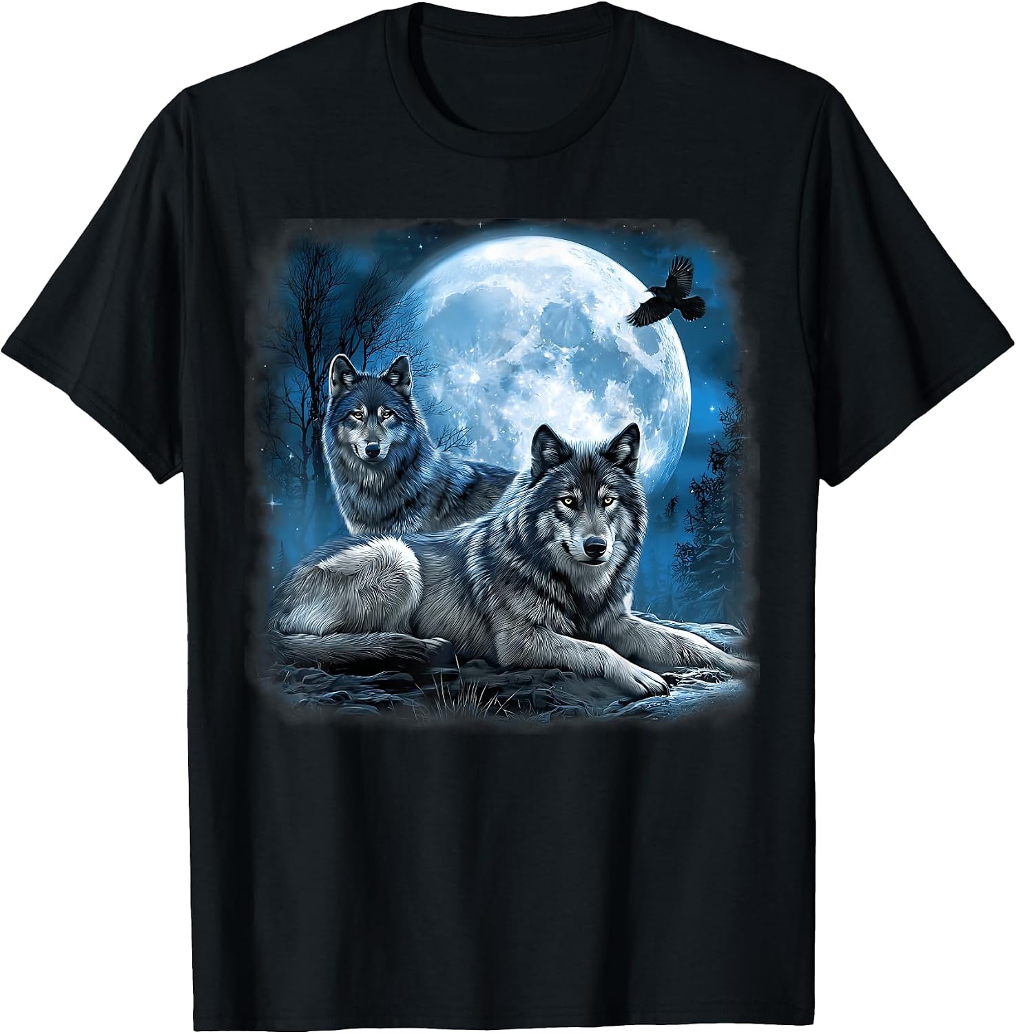 Beautiful Nature Wolf Forest Trees Men Women Kids